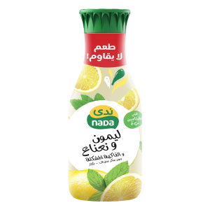 نكتار الليمون بالنعناع والفواكة المشكلة بدون سكر