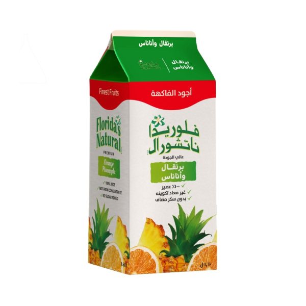 عصير برتقال وأناناس عالي الجودة فلوريدا ناتشورال