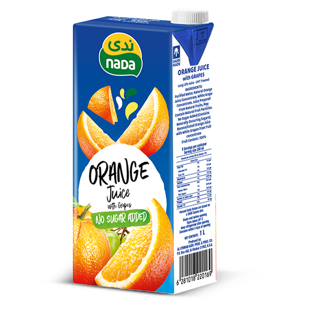 Long Life Orange Juice with Grape