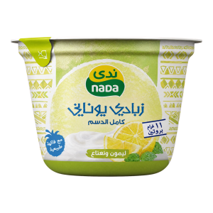 زبادي يوناني بنكهة الليمون والنعناع